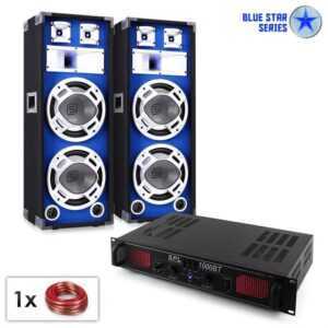 Electronic-Star PA set Blue Star Series „Basssound bluetooth“ 1000 W